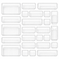 25 piece clear makeup organizer set