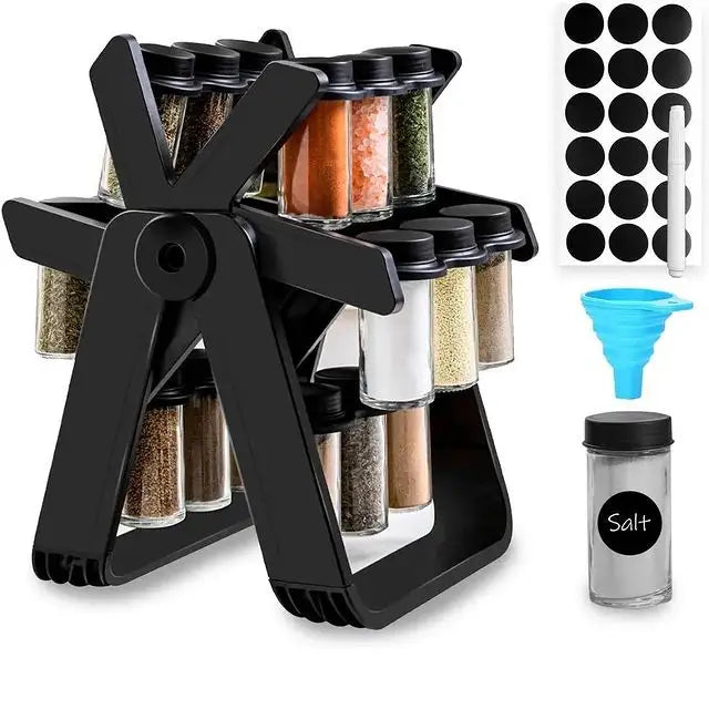 Wheel 18 piece spice container