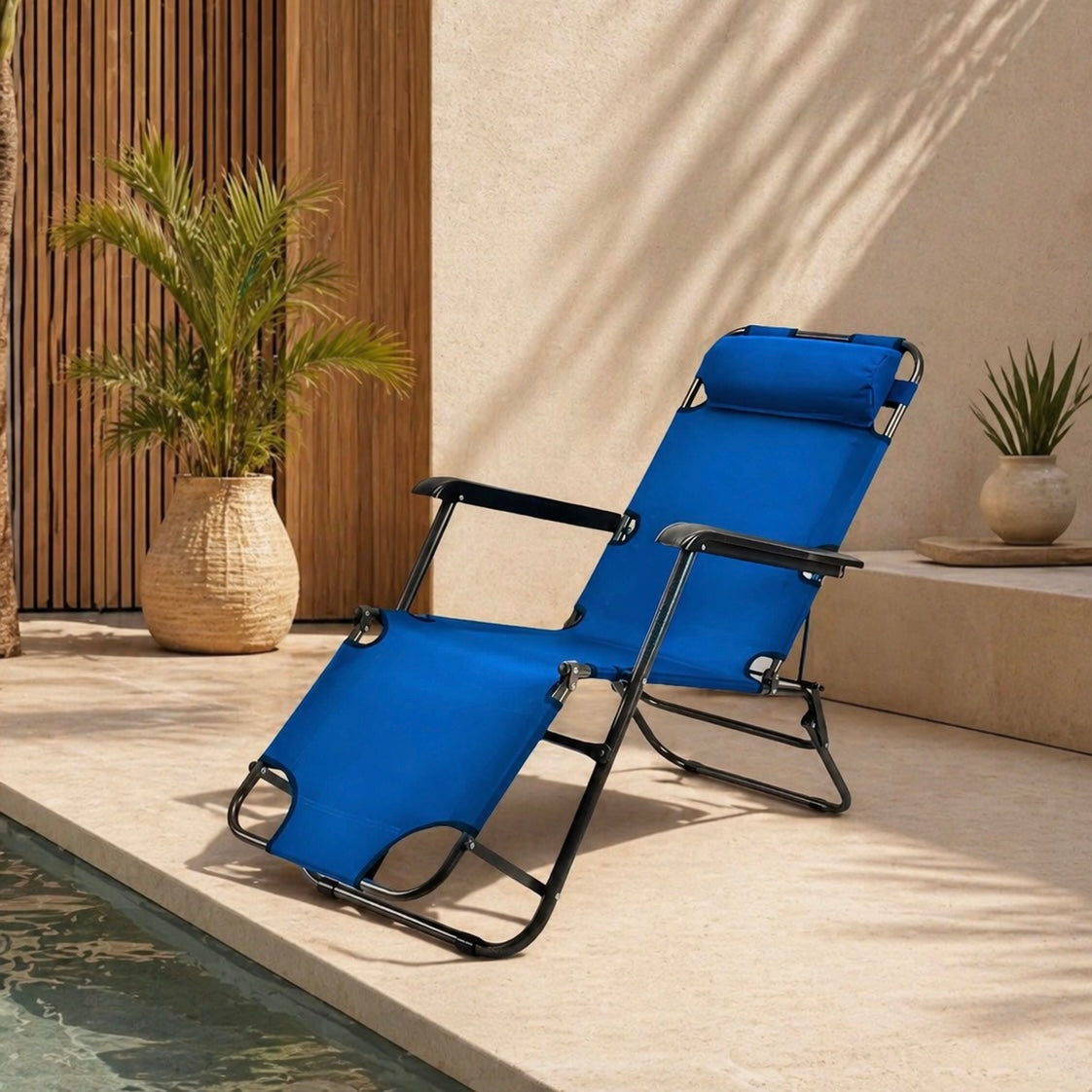 Outdoor sun bed lounger