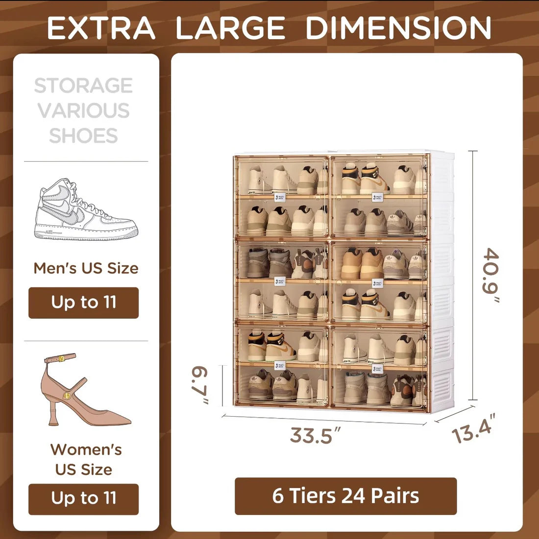 24 pairs shoe cabinet